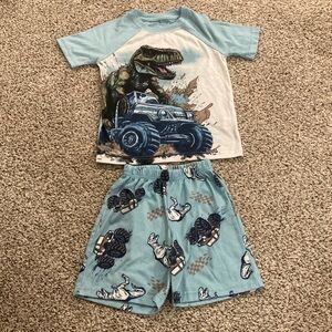Dinosaur and monster truck Pajama Set